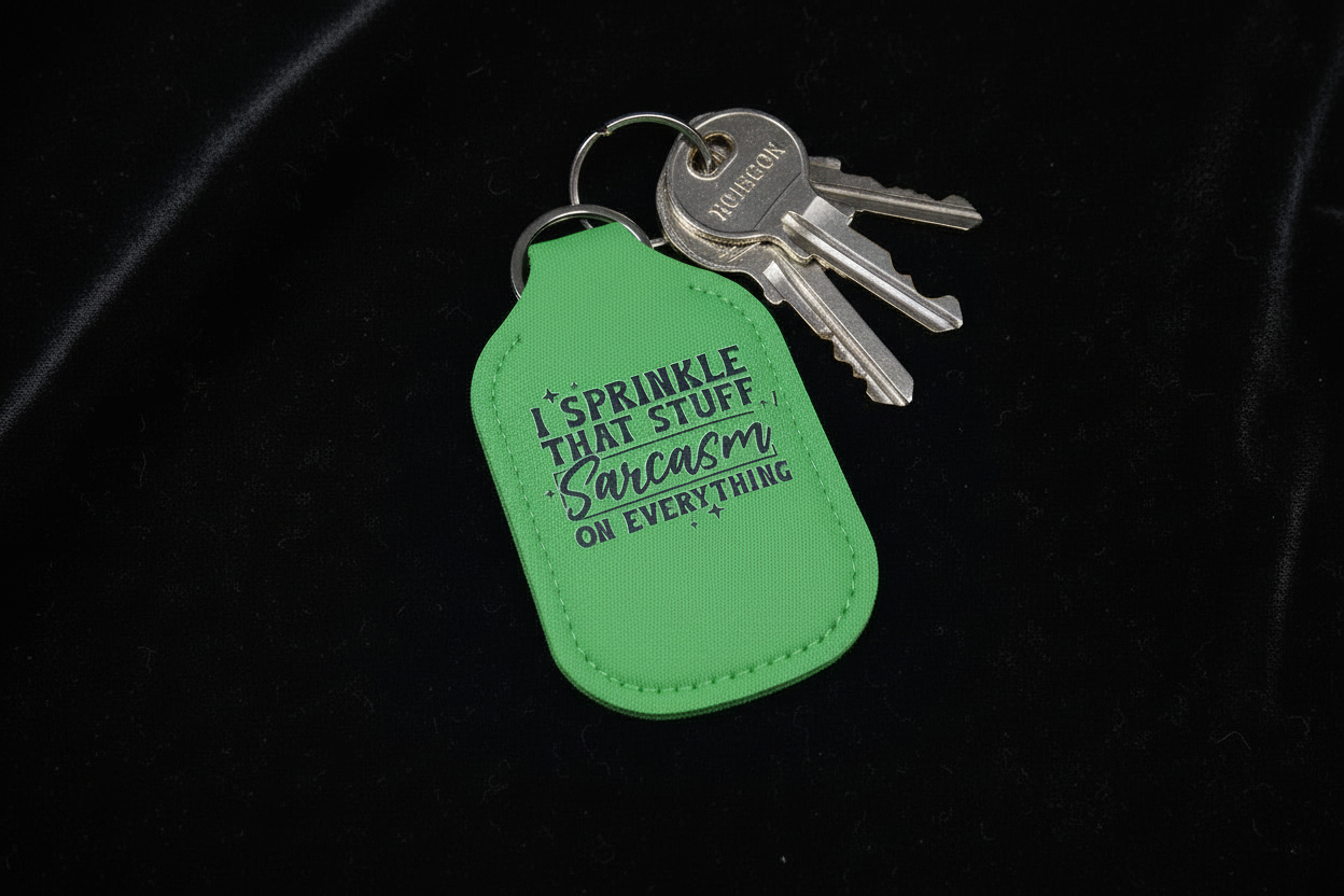 Key-Chain Holder - Hand Sanitizer - Sayings