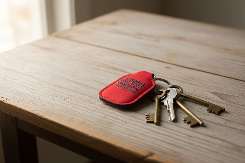 Key-Chain Holder - Hand Sanitizer - Sayings