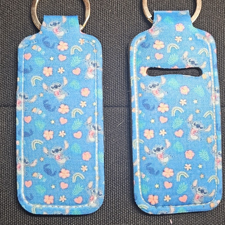 Key-Chain Holder - Chap-stick/Lipstick/Lighter - Stitch and Friends