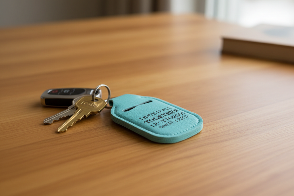 Key-Chain Holder - Hand Sanitizer - Sayings