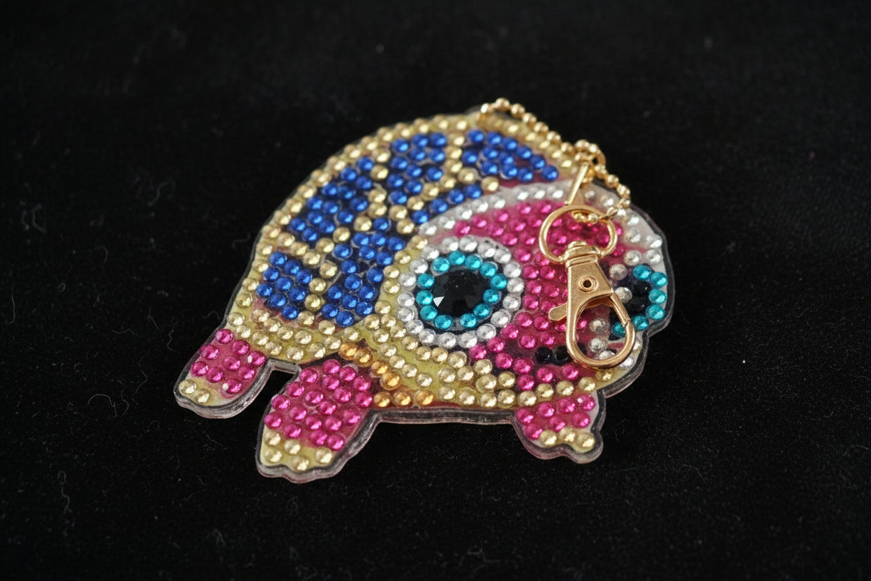 Handcrafted Diamond Art Keychains – Turtle - 09