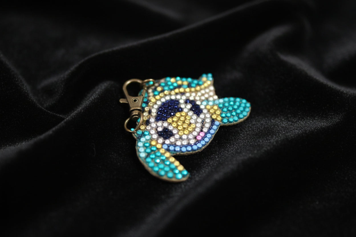 Handcrafted Diamond Art Keychains – Turtle - 02