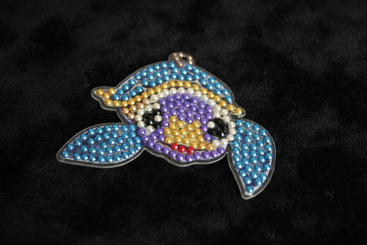 Handcrafted Diamond Art Keychains – Turtle - 08