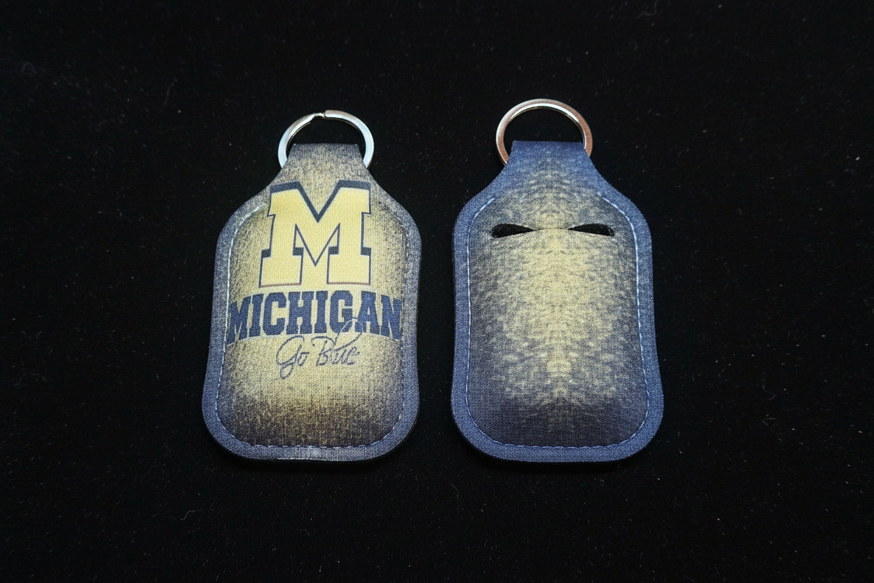 Key-Chain Holder - Hand Sanitizer – Sports - Michigan College Themed