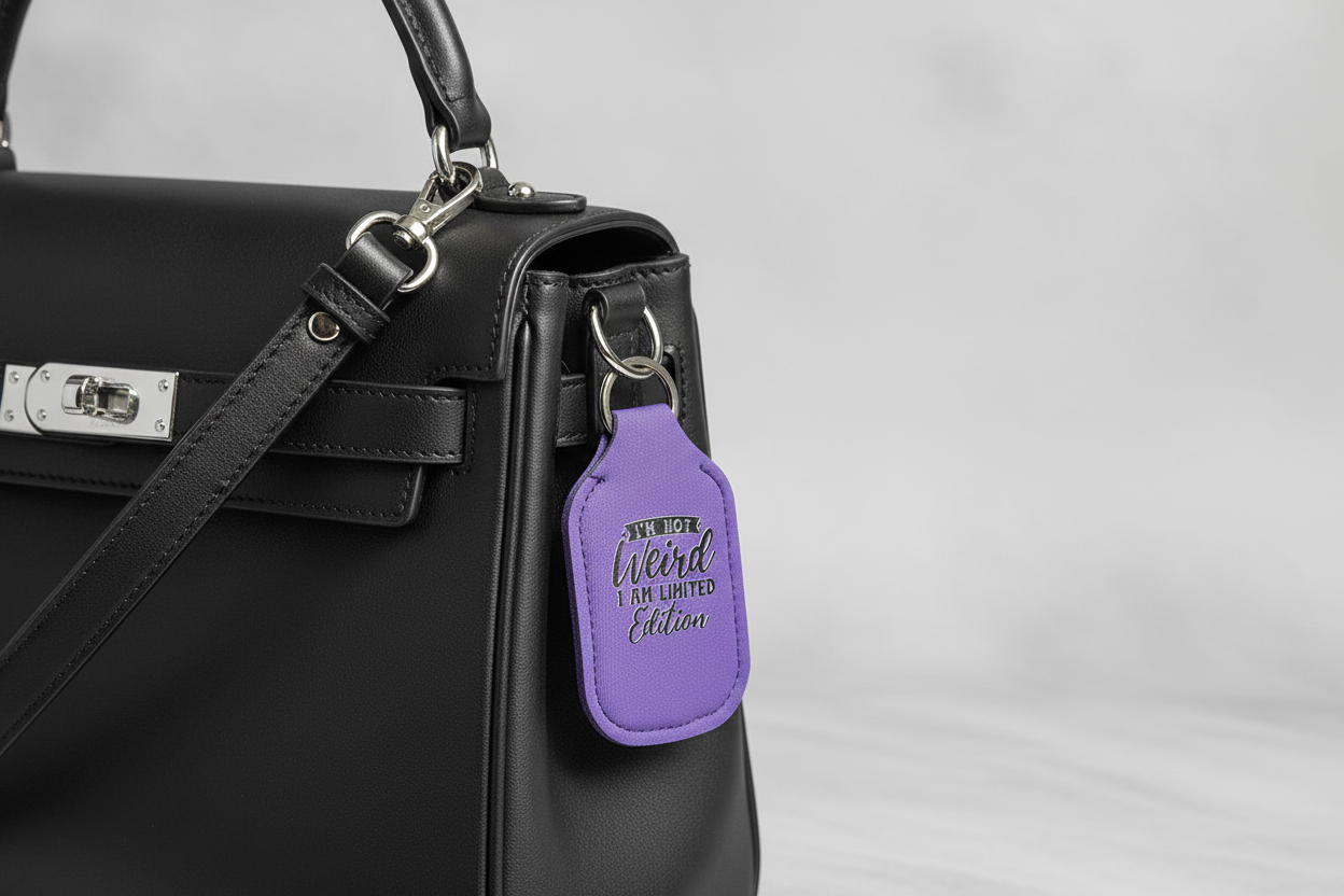 Key-Chain Holder - Hand Sanitizer - Sayings