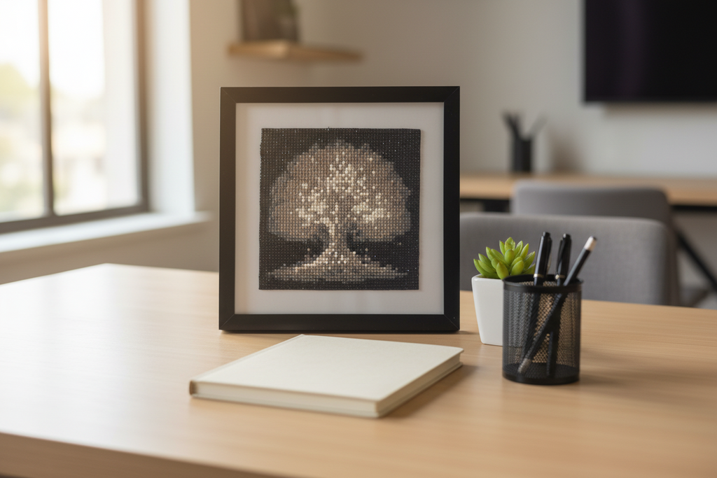 Diamond Art – Handcrafted, Framed & Ready to Hang (Tree)