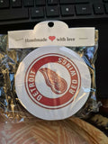 Round Sublimated Coaster Set – 4 Pack | Sports - Hockey