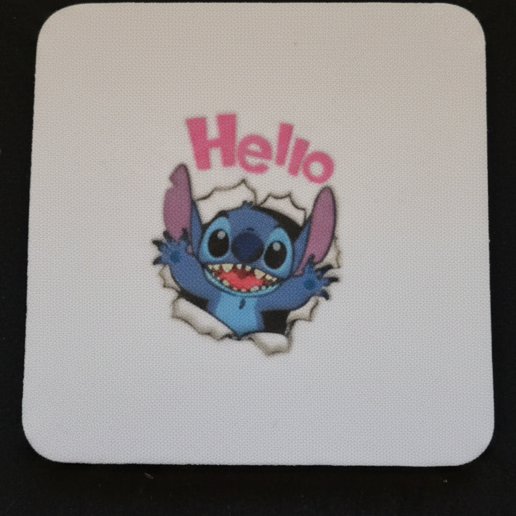 Square Sublimated Coaster Set – 4 Pack | Hello