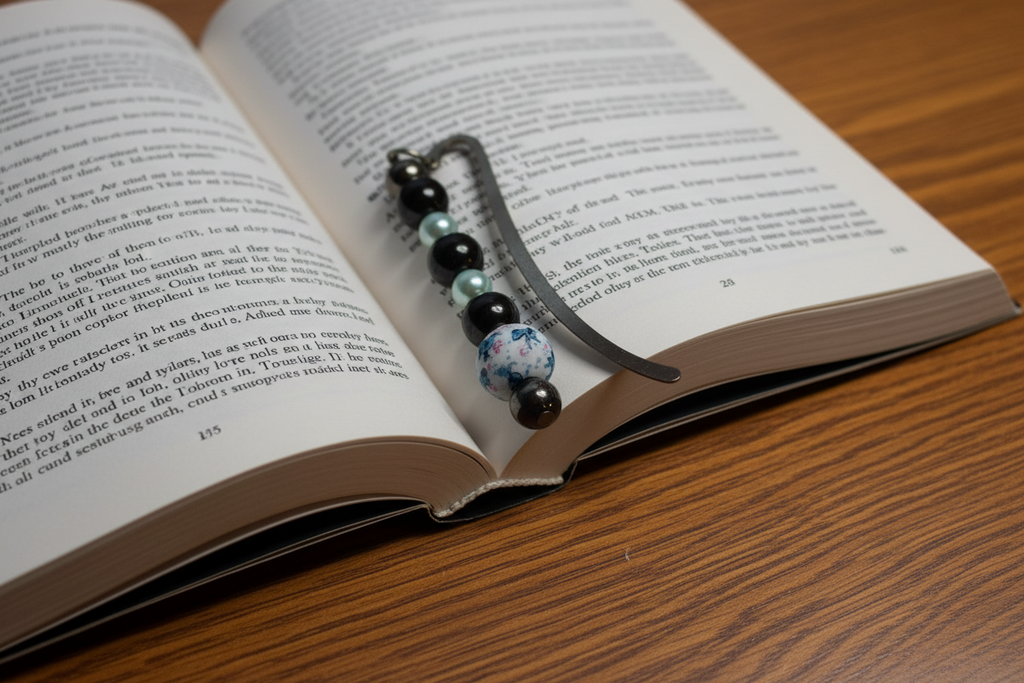 Unique Beaded Handmade Slide-In Bookmarks - 01