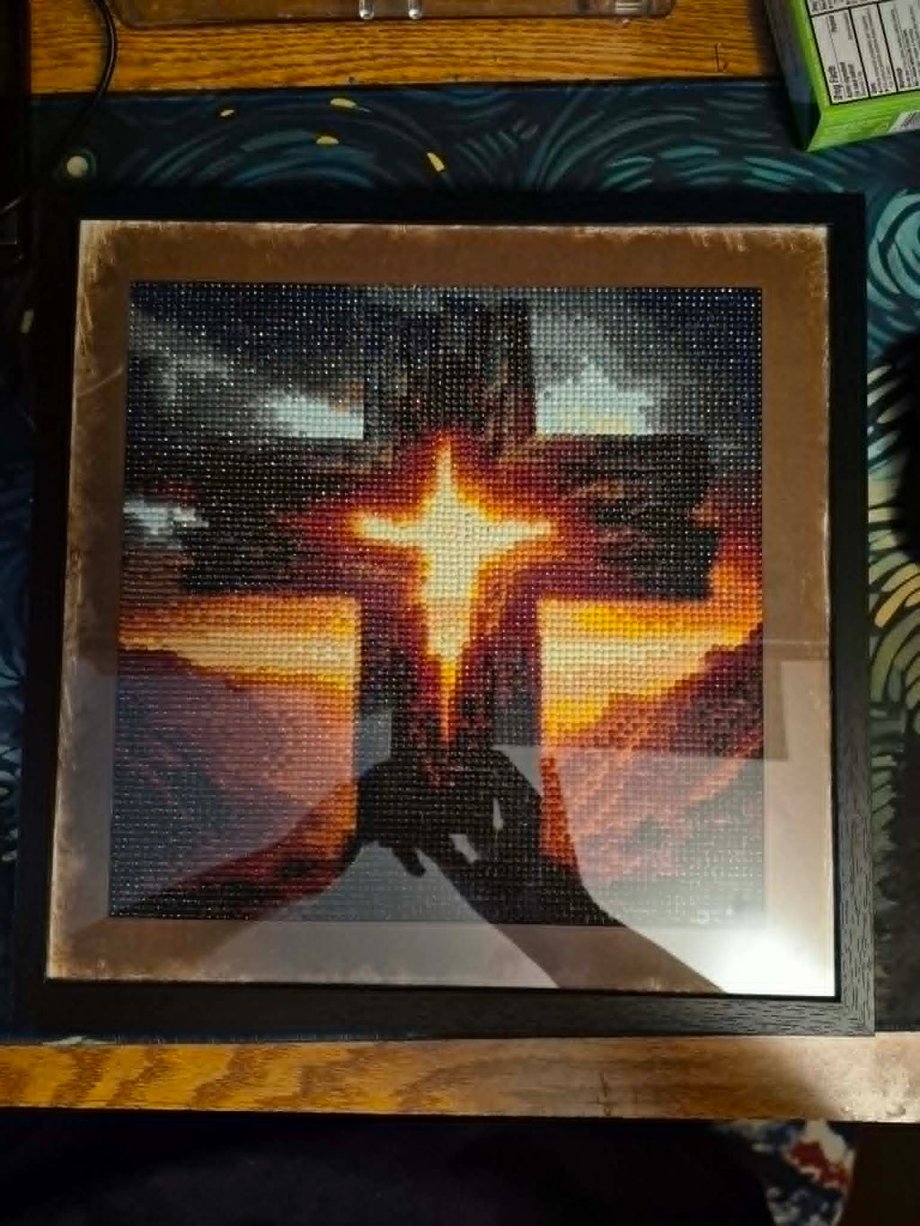 Diamond Art – Handcrafted, Framed & Ready to Hang (Cross)