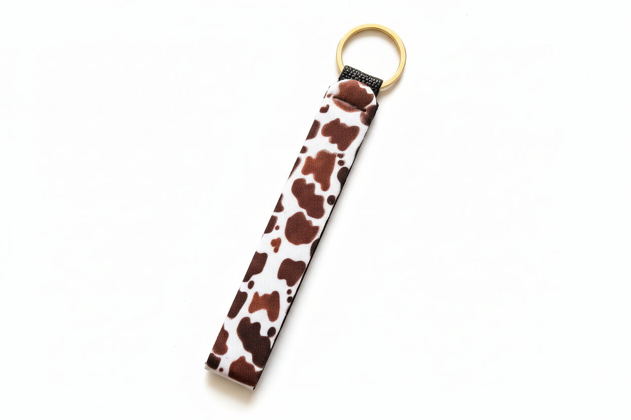 Handcrafted Sublimated Lanyards  - Cow Brown