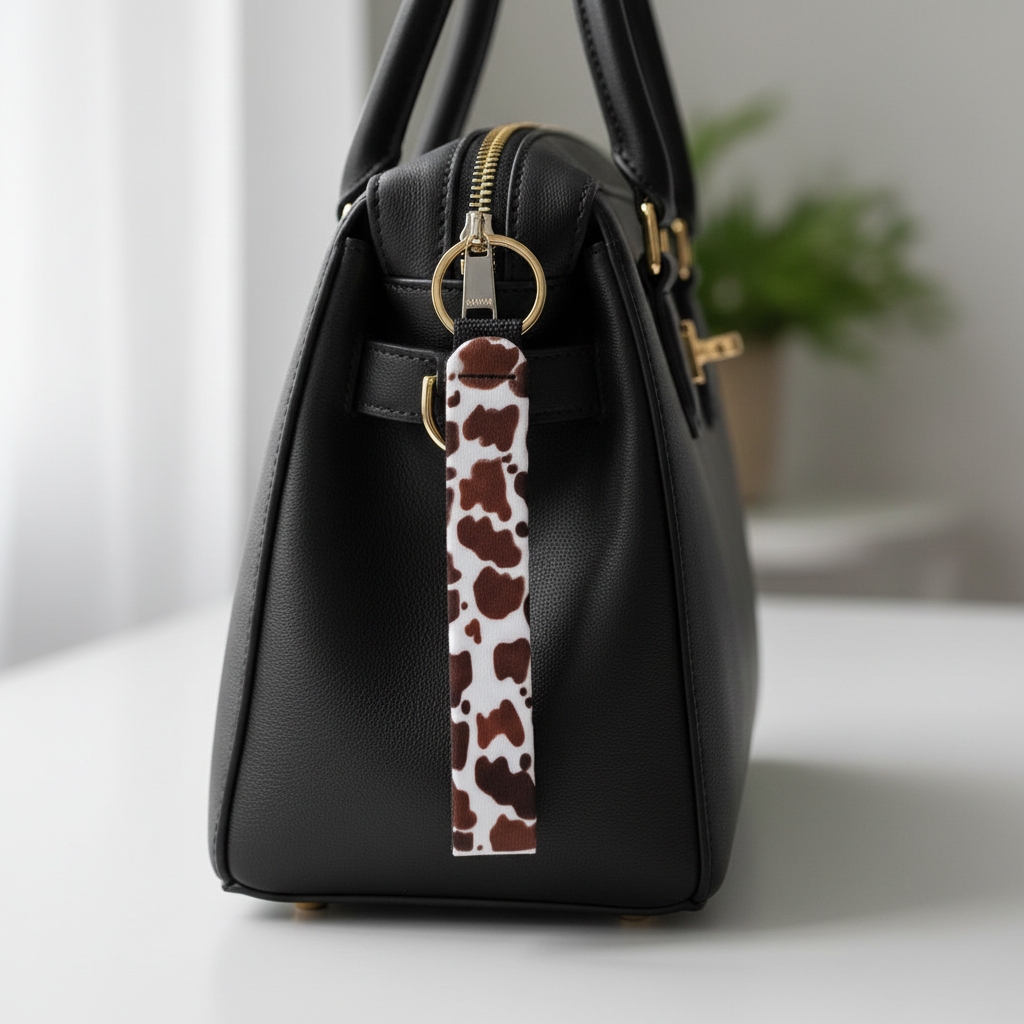 Handcrafted Sublimated Lanyards  - Cow Brown