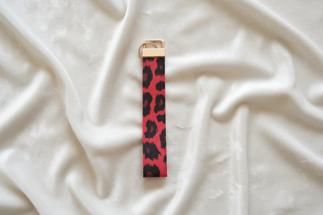 Handcrafted Sublimated Lanyards  - Cow Pink