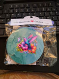 Round Sublimated Coaster Set – 4 Pack | Humming Bird - 02