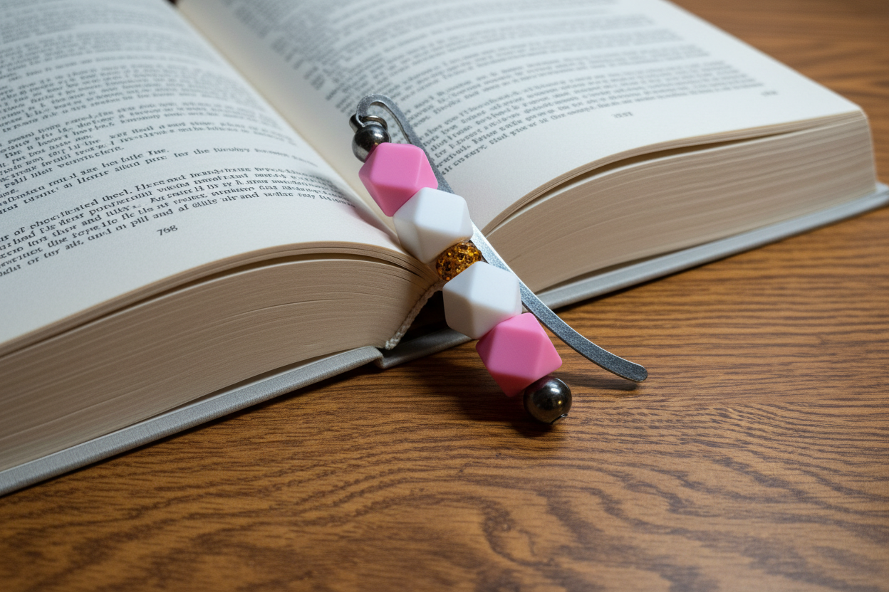 Unique Beaded Handmade Slide-In Bookmarks - 05